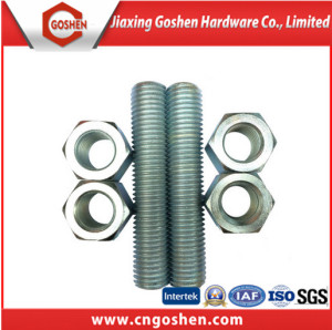 Dacromet Carbon Steel B7 Stud Bolt with Hex Nut