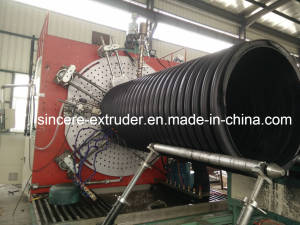 HDPE Rib Profiled Spiral Pipe Production Line Machine