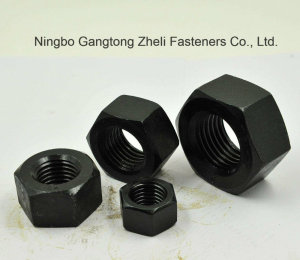 Grade 7 ASTM A194 Heavy Hex Nuts with Black Finish