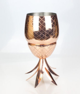 The Copper Pineapple 16oz Tumbler, 2 PC Cocktail Cup Tumbler Goblet Glass