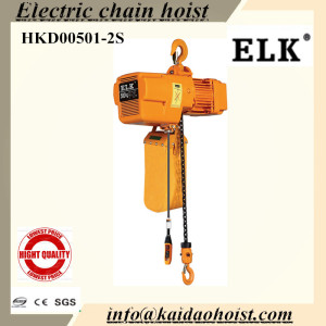 0.5ton Clutch Type Electric Chain Hoist with Electric Trolley