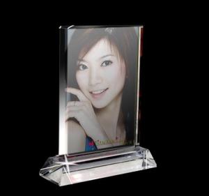 New Design Oval Crystal Gift for Home Decoration Crystal Photo Frame (JD-XK-014)